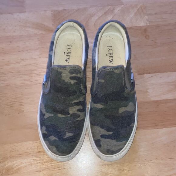 J CREW FACTORY camo slip on sneakers - Picture 1 of 6